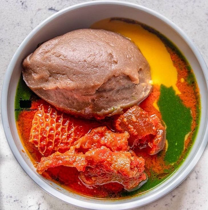 Amala and Ewedu
